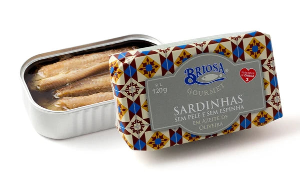 Briosa, Sardine fără piele și fără oase, în ulei de măsline 120g