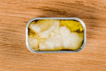 Bacalhau (cod portughez) in ulei de măsline cu usturoi 120g